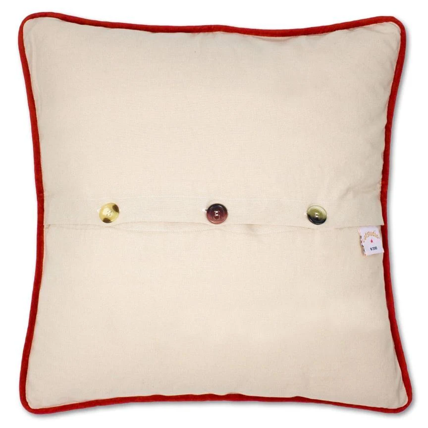 Hand-Embroidered 12 Days of Christmas Pillow by Catstudio - Image 4