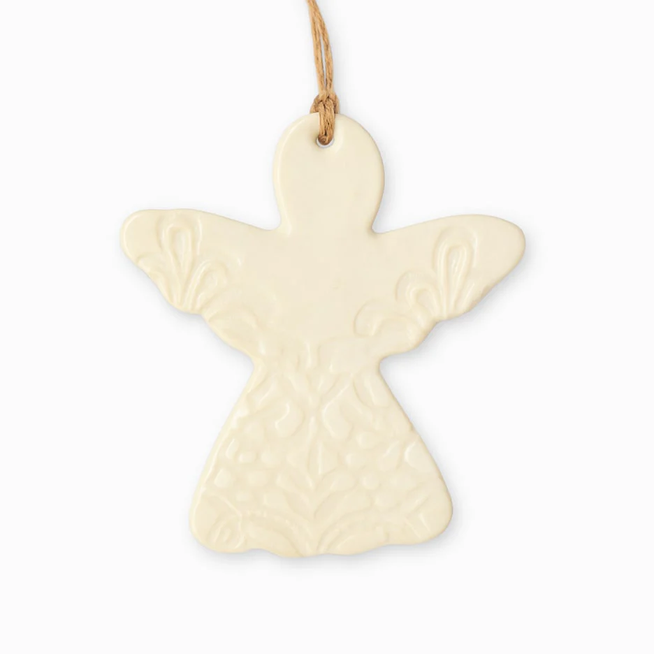Angel Ceramic Christmas Ornament - Image 3