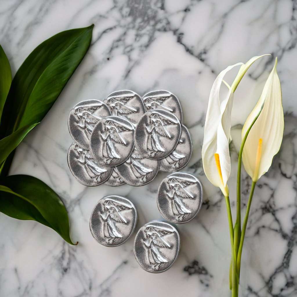 Angel Pocket Charms Bulk Set of 50 | Pewter Keepsakes - Image 4