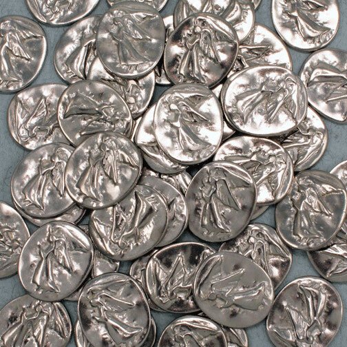 Angel Pocket Charms Bulk Set of 50 | Pewter Keepsakes - Image 5
