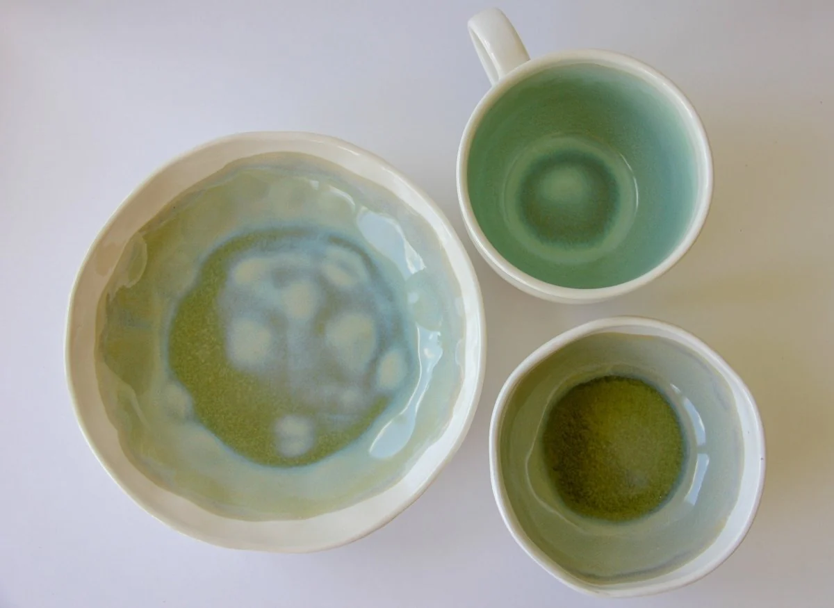 Handcrafted Artisan Organic Edge Bowl Set - Image 3
