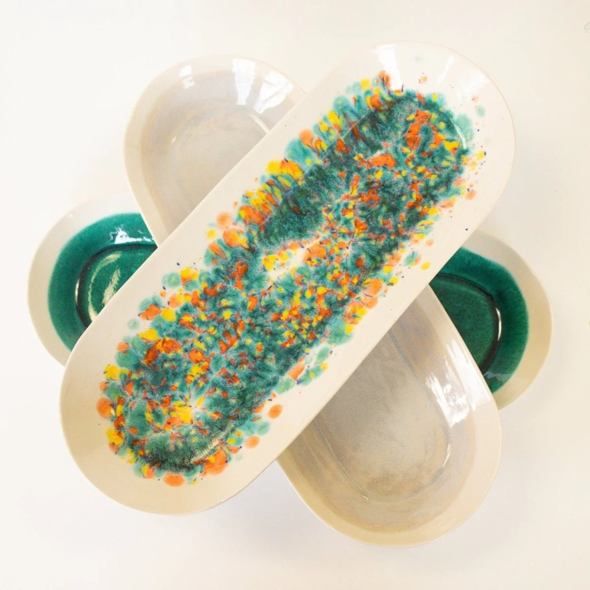 Artisan Long Oval Organic Edge Dish - Image 3