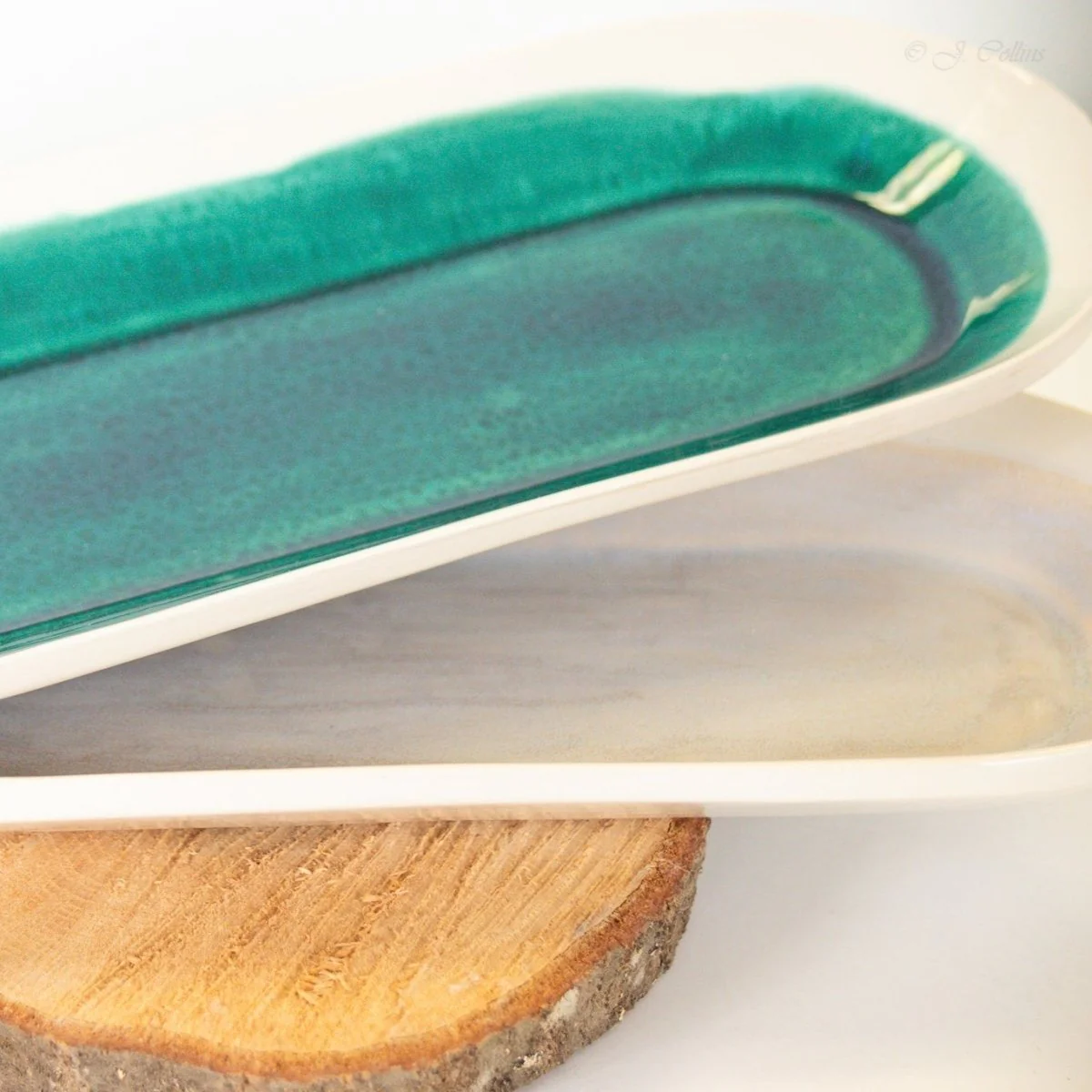 Artisan Long Oval Organic Edge Dish - Image 5