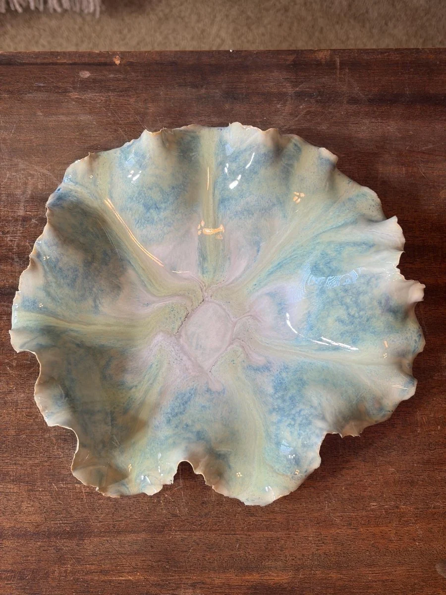 Sea Glass Beach Bowl – Handcrafted Porcelain Bowl - Image 4