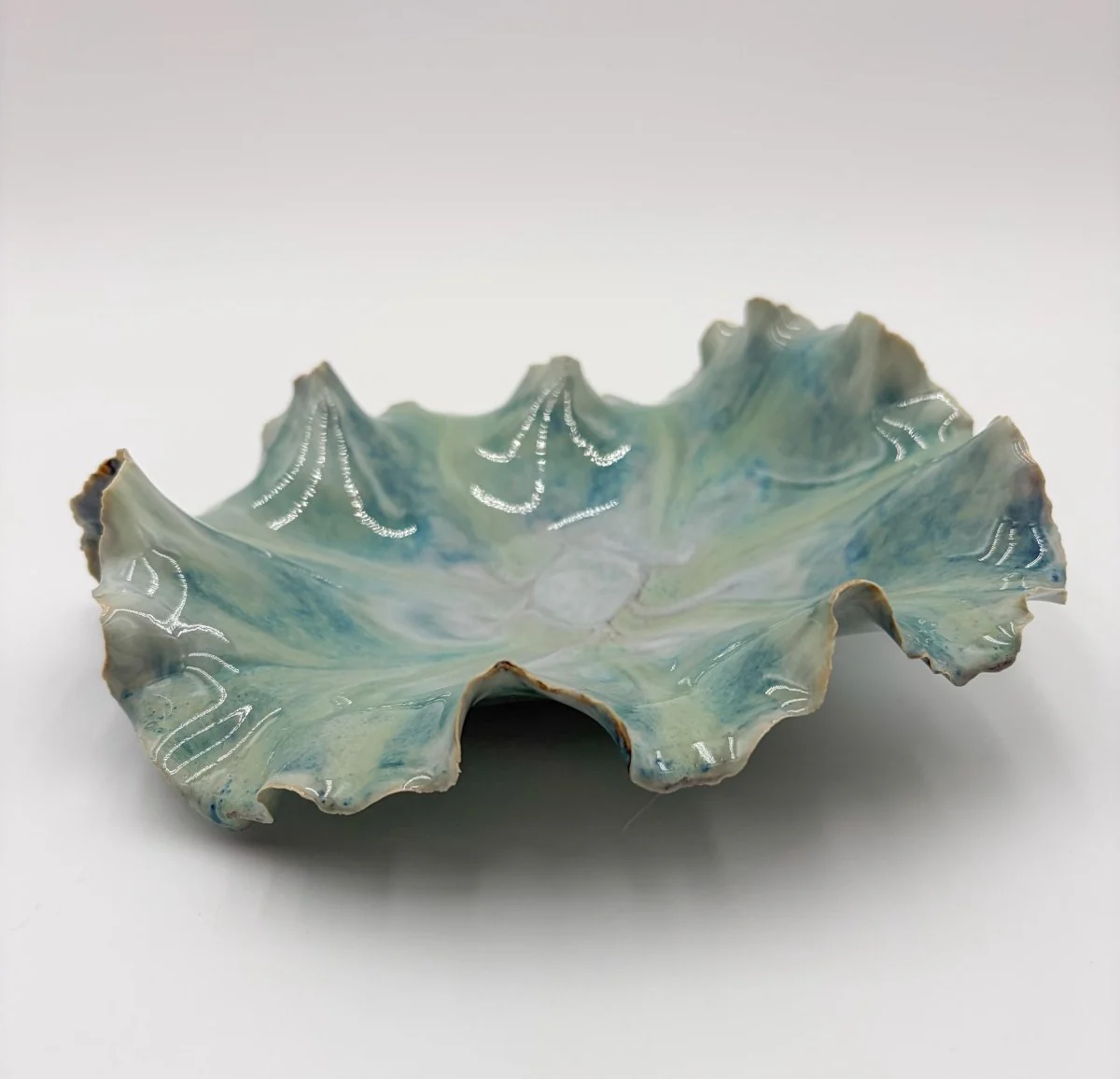 Sea Glass Beach Bowl – Handcrafted Porcelain Bowl - Image 5