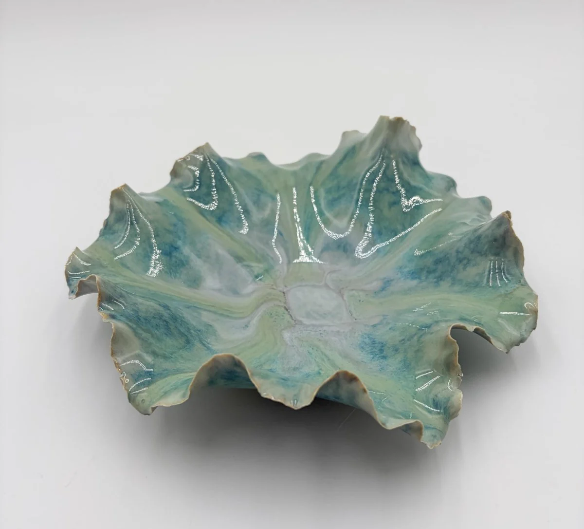 Sea Glass Beach Bowl – Handcrafted Porcelain Bowl - Image 6