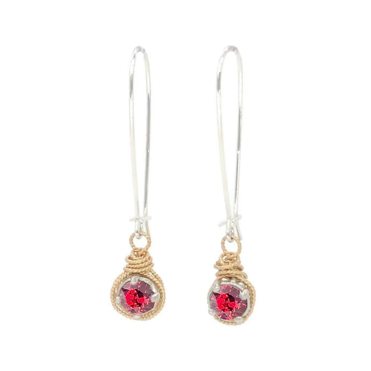 Birthstone Color Crystal Earrings - Image 10
