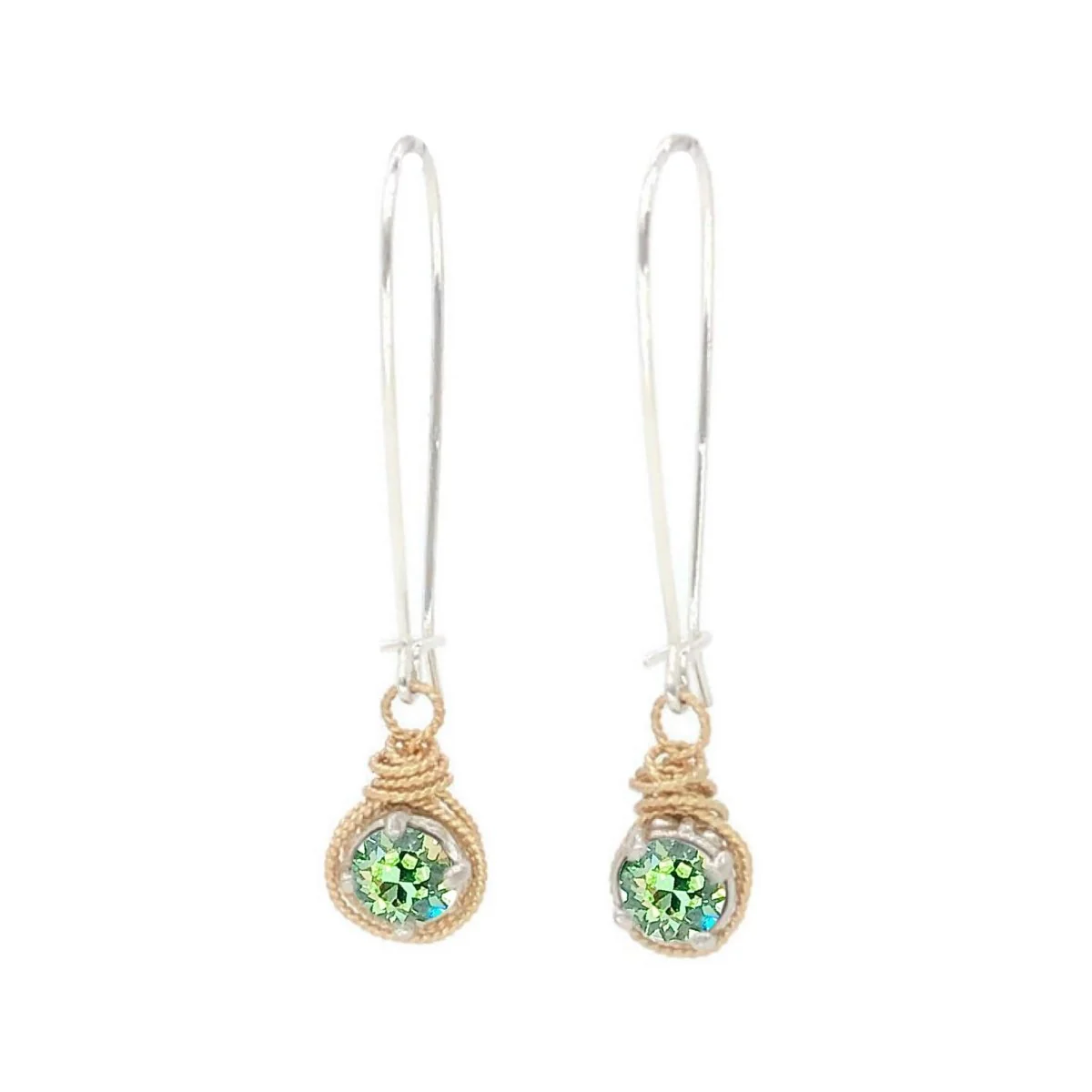 Birthstone Color Crystal Earrings - Image 11