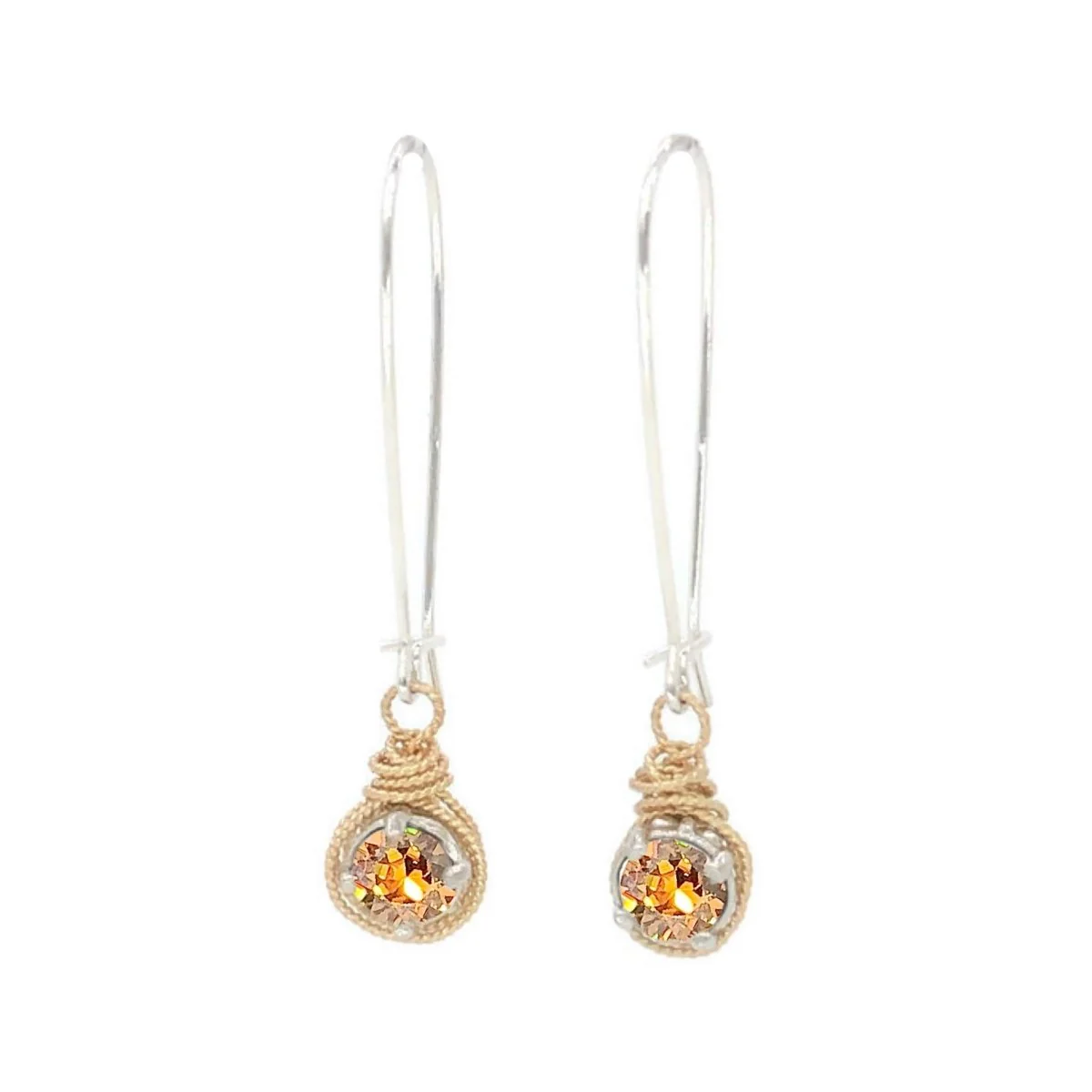 Birthstone Color Crystal Earrings - Image 14