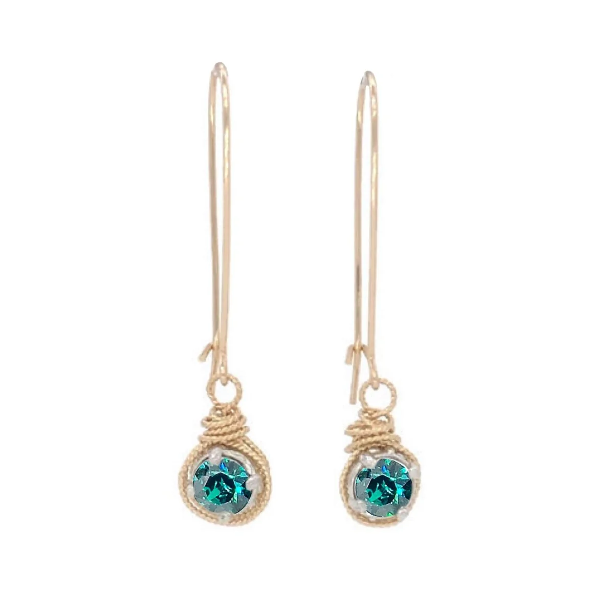 Birthstone Color Crystal Earrings - Image 20