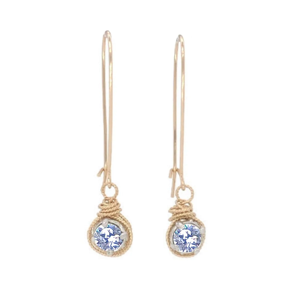 Birthstone Color Crystal Earrings - Image 21