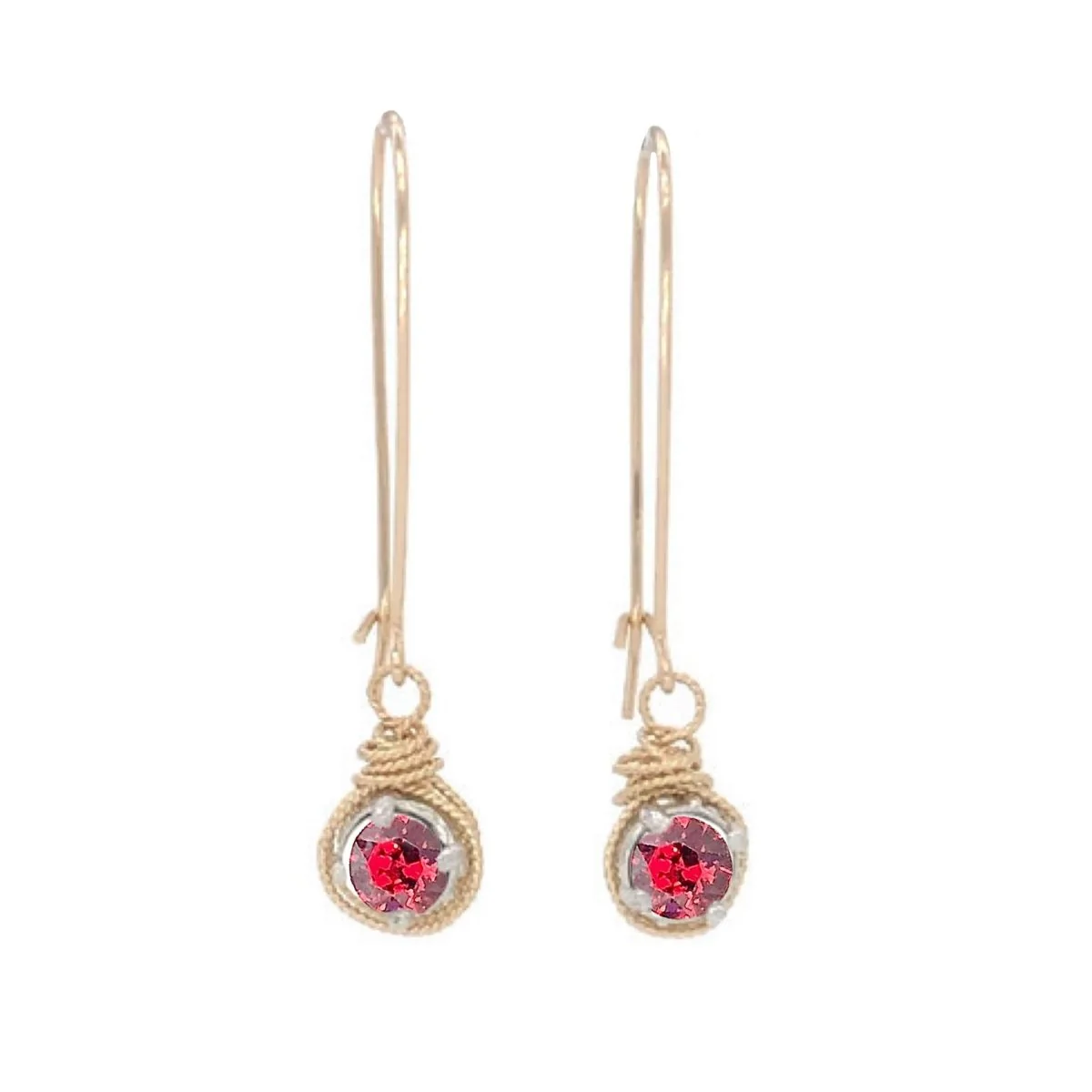 Birthstone Color Crystal Earrings - Image 22