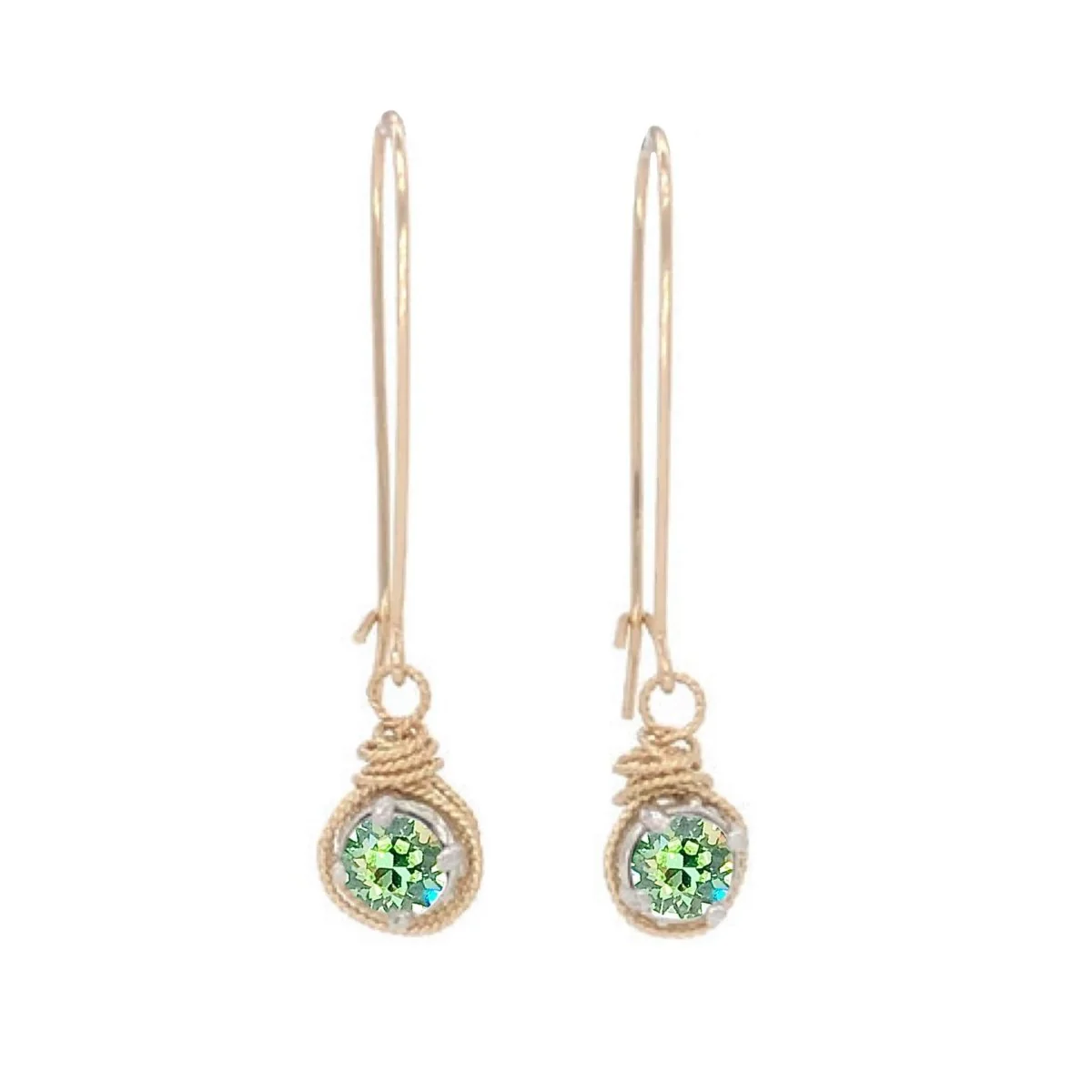 Birthstone Color Crystal Earrings - Image 23