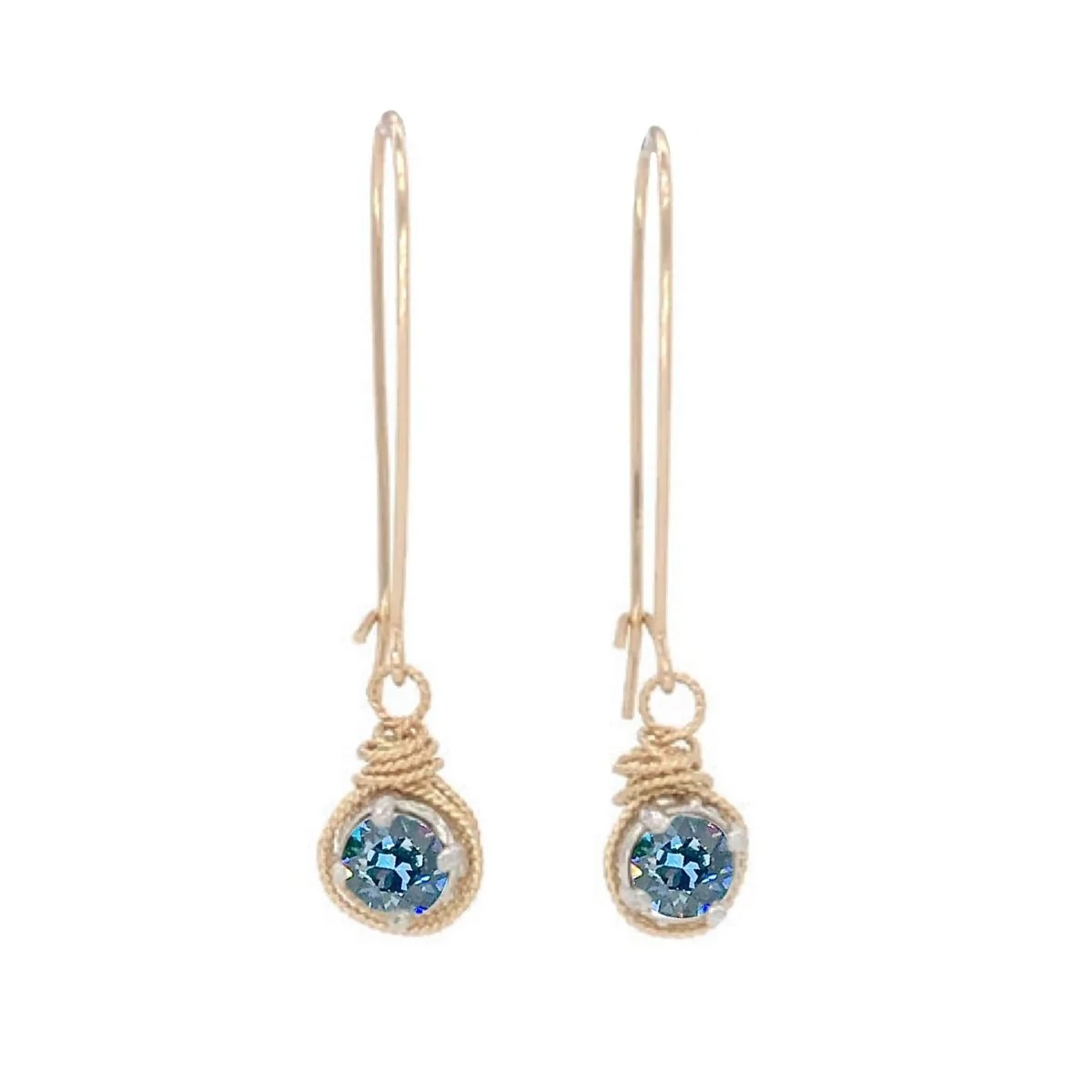 Birthstone Color Crystal Earrings - Image 27