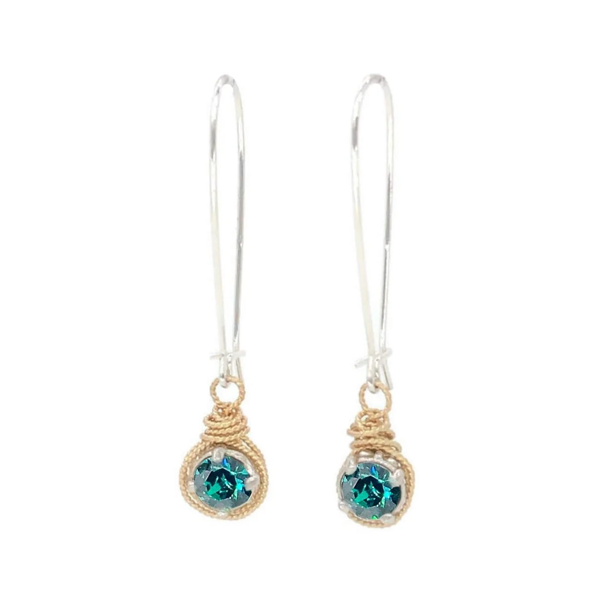 Birthstone Color Crystal Earrings - Image 8
