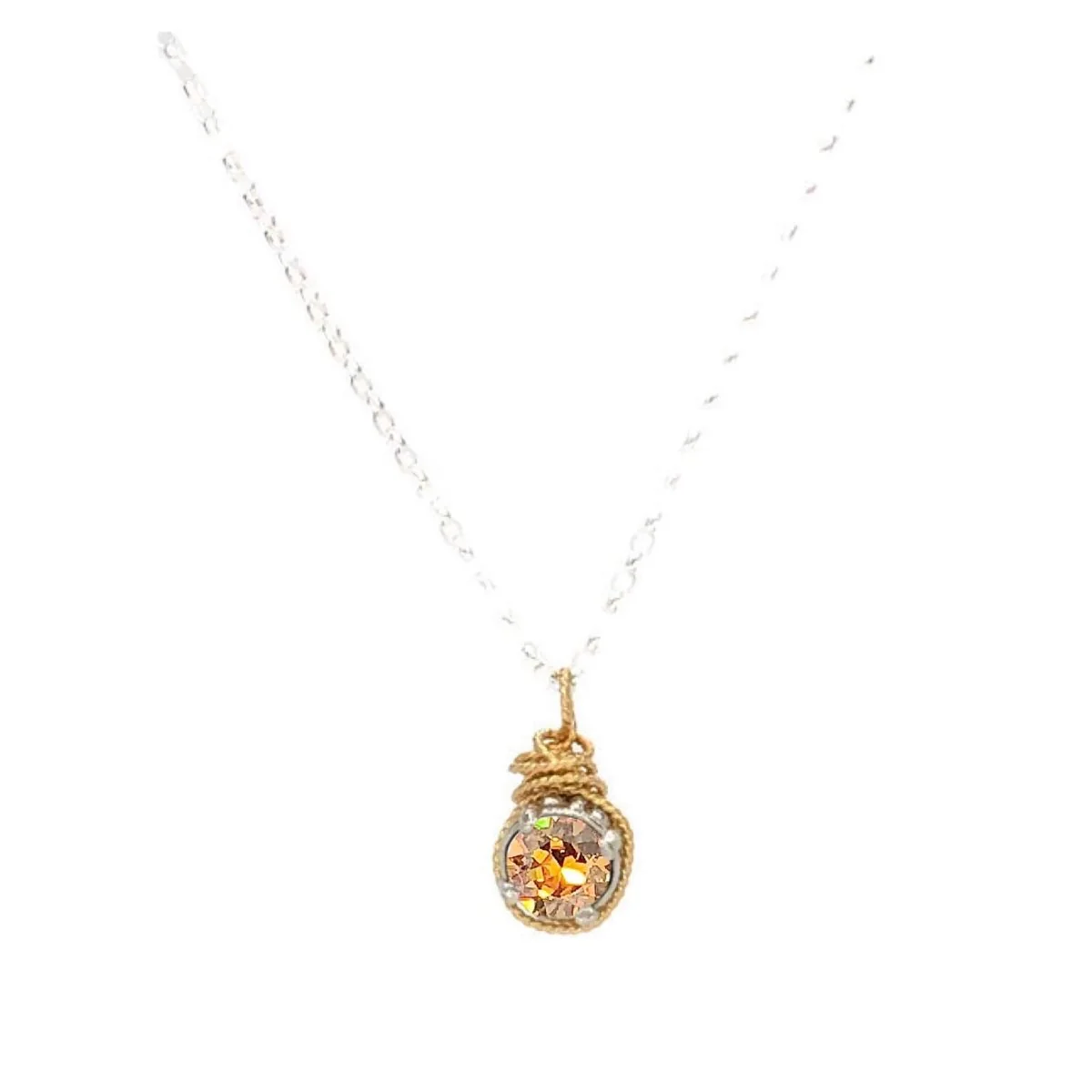 Birthstone Color European Crystal Necklace - Image 14