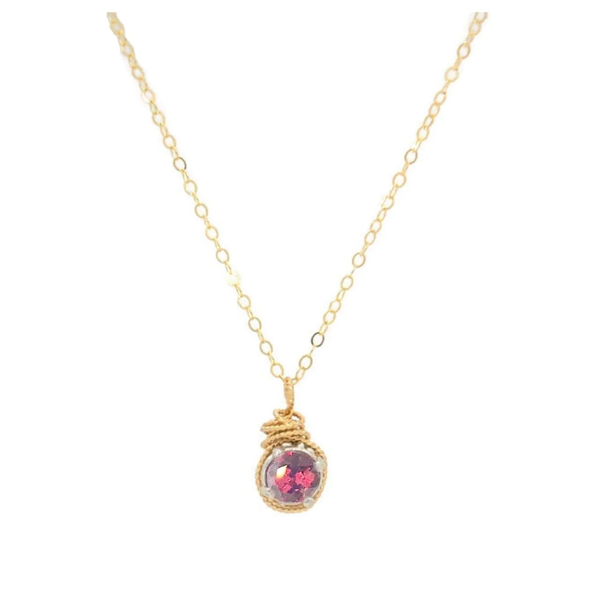 Birthstone Color European Crystal Necklace - Image 17