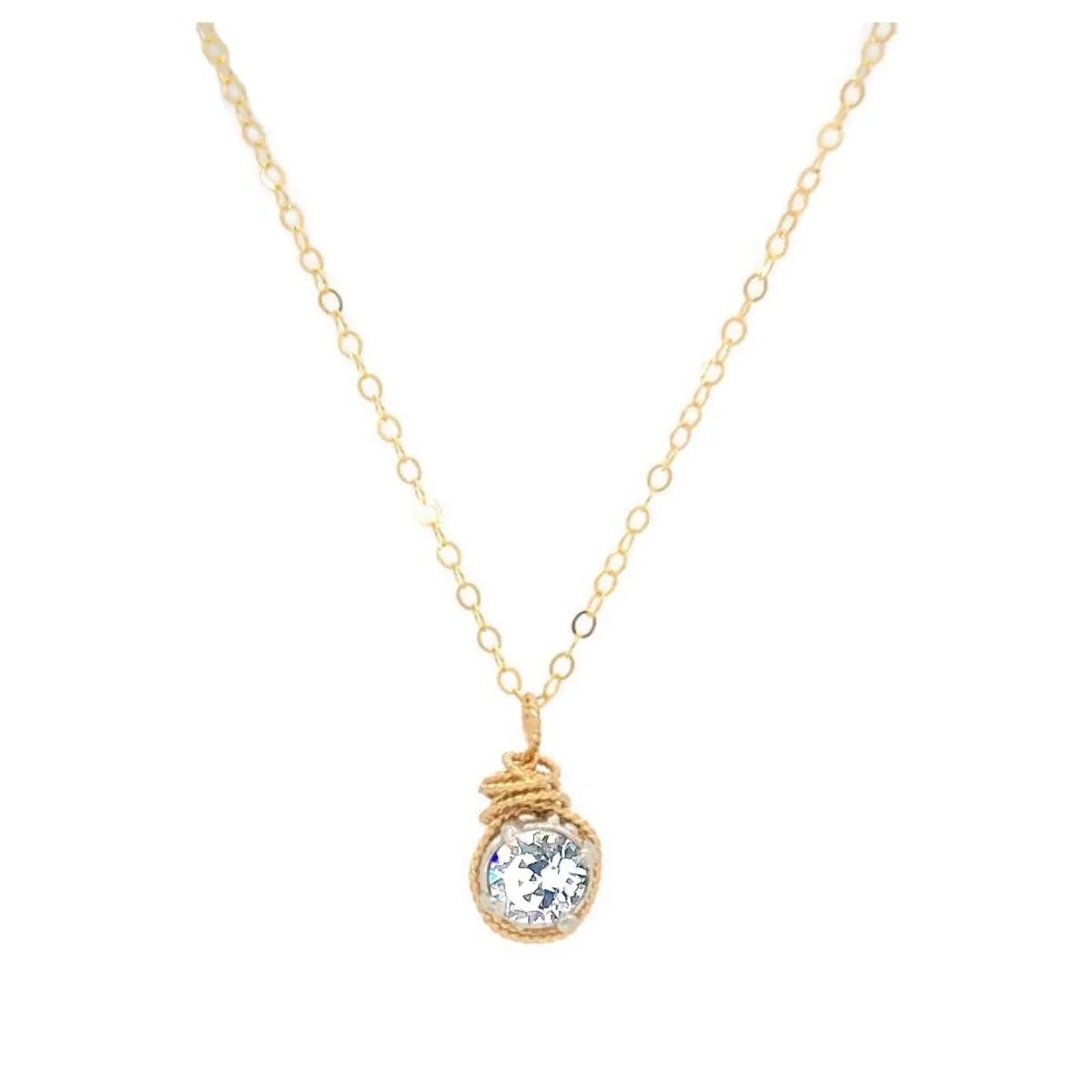 Birthstone Color European Crystal Necklace - Image 20