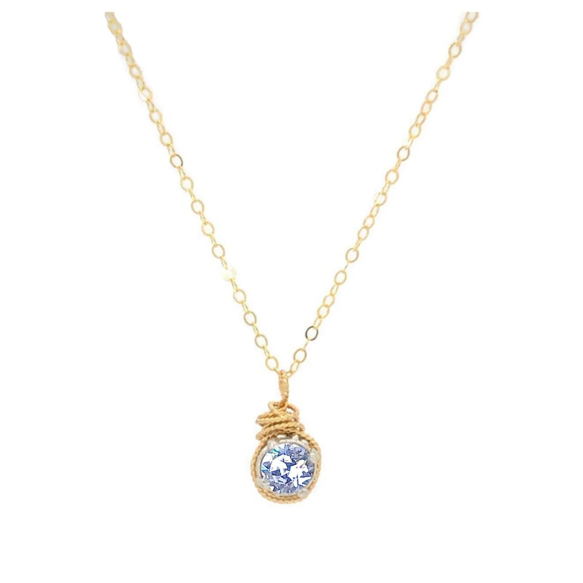 Birthstone Color European Crystal Necklace - Image 22