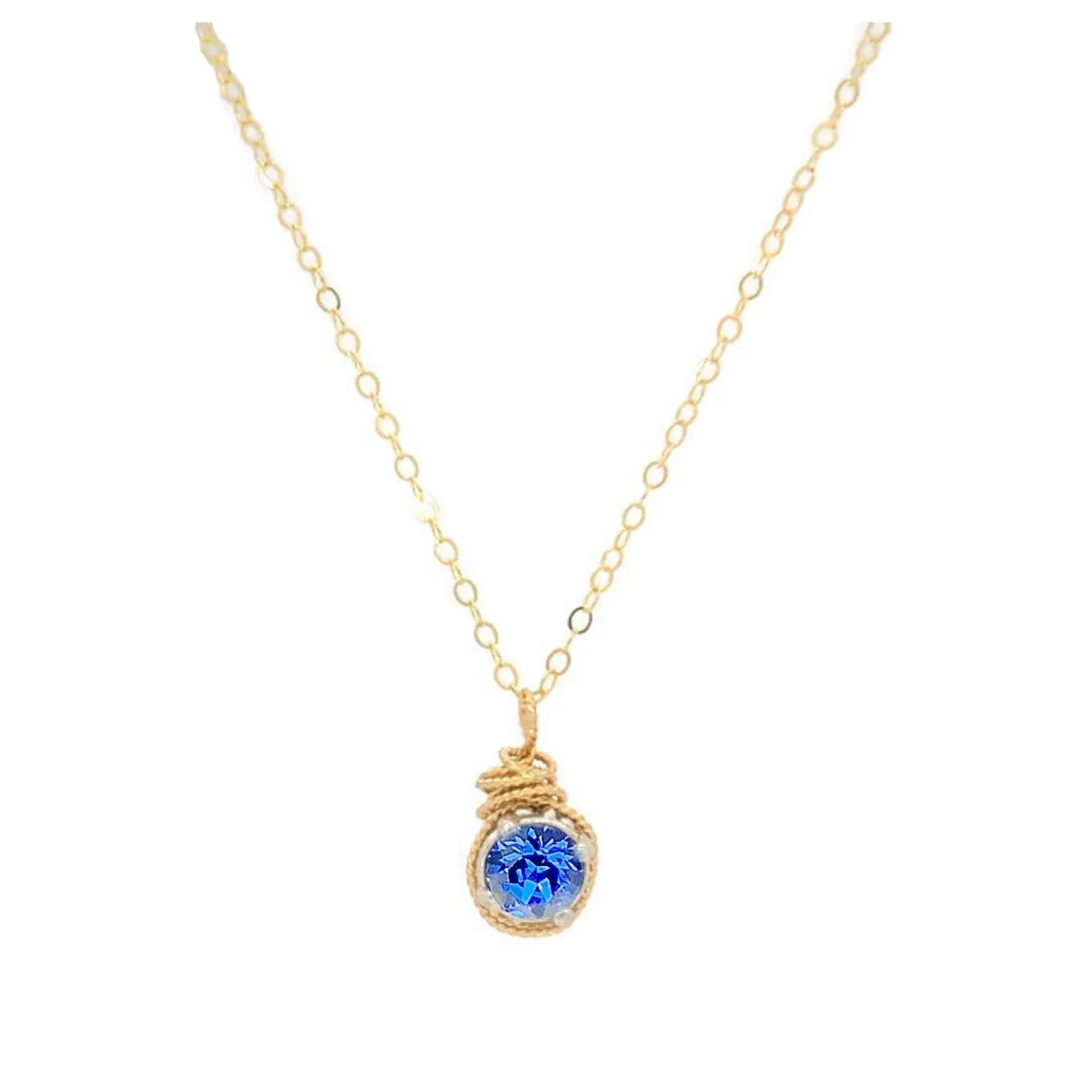 Birthstone Color European Crystal Necklace - Image 25