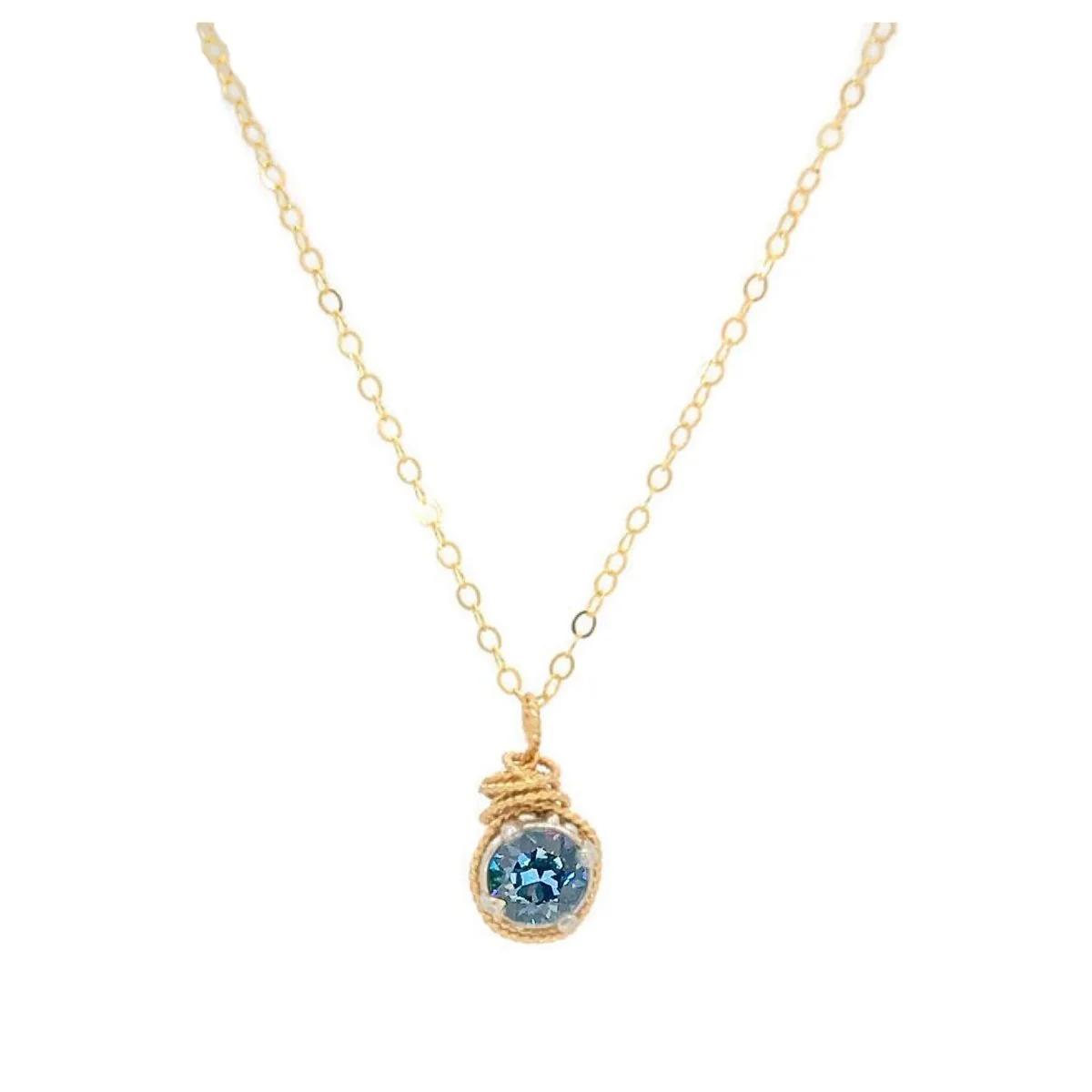 Birthstone Color European Crystal Necklace - Image 28