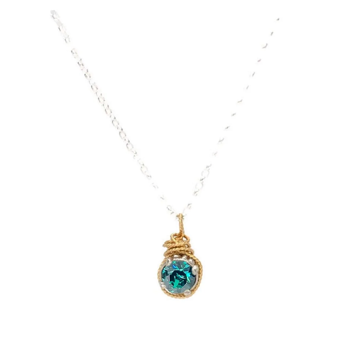 Birthstone Color European Crystal Necklace - Image 8