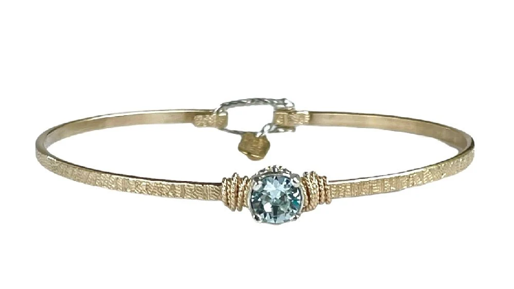 Birthstone Color Crystal Solitaire Bracelet - Image 10