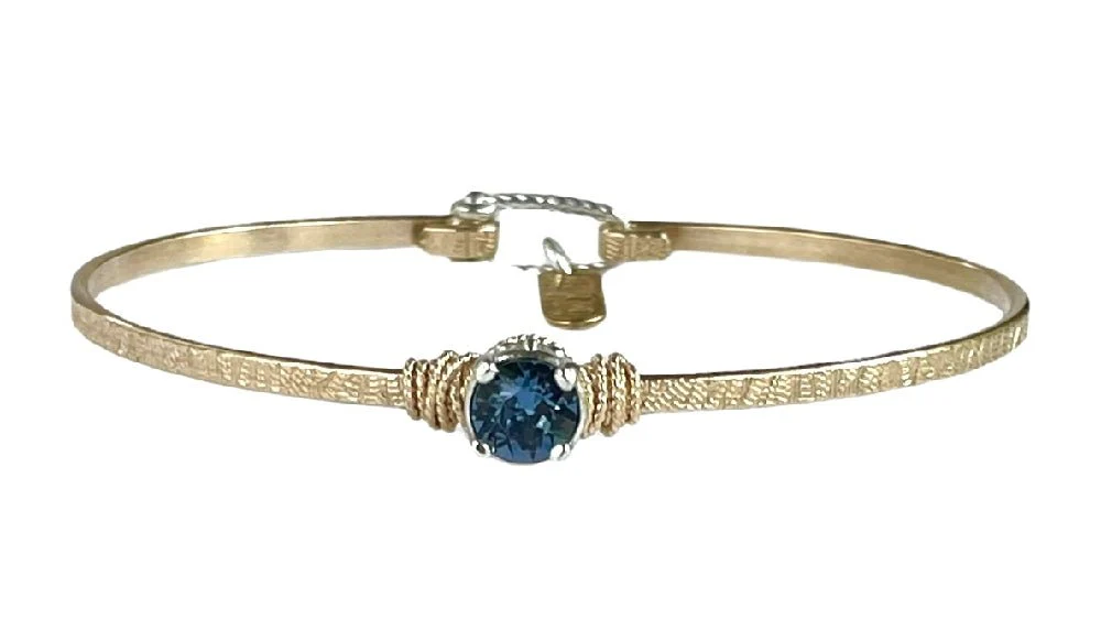 Birthstone Color Crystal Solitaire Bracelet - Image 29