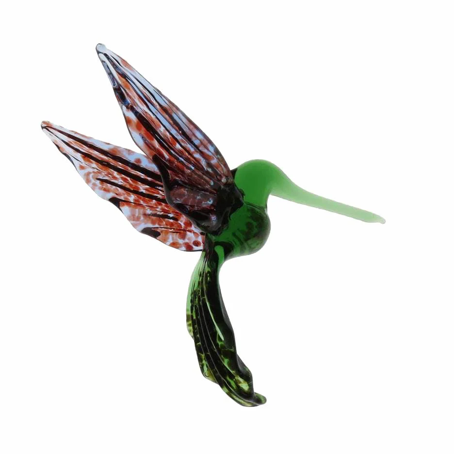 Blown Glass Hummingbirds Handcrafted Art Glass Ornaments - Image 6