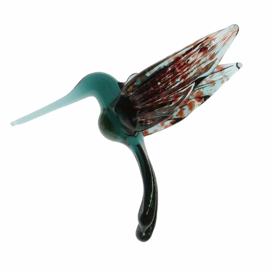 Blown Glass Hummingbirds Handcrafted Art Glass Ornaments - Image 8