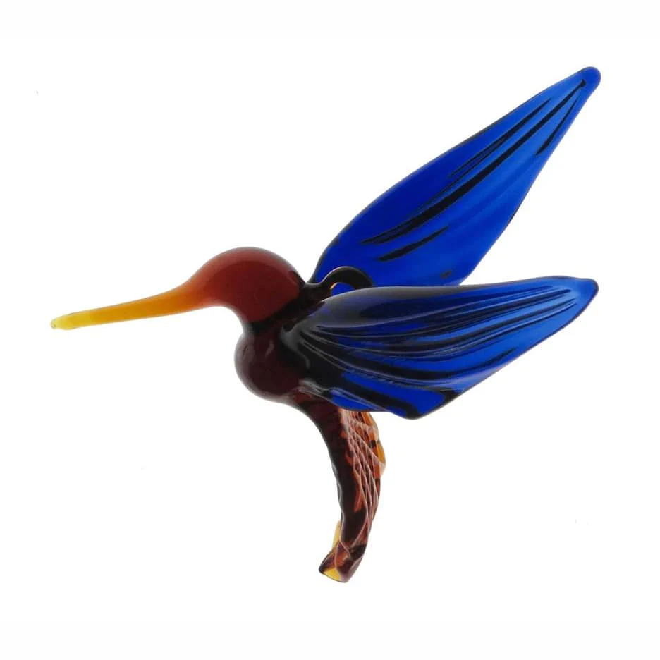 Blown Glass Hummingbirds Handcrafted Art Glass Ornaments - Image 9