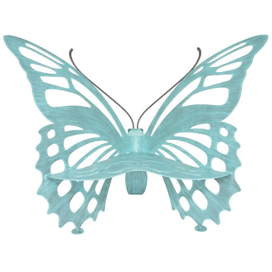 Butterfly Bench Handcrafted Steel Garden Bench by Cricket Forge - Image 4