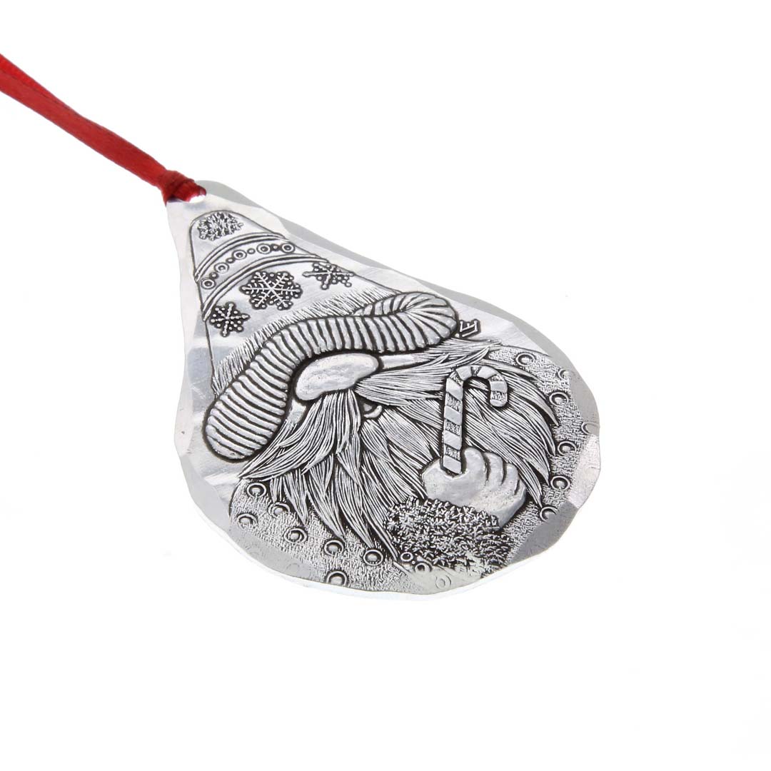 Candy Cane Gnome Tree Ornament - Image 3