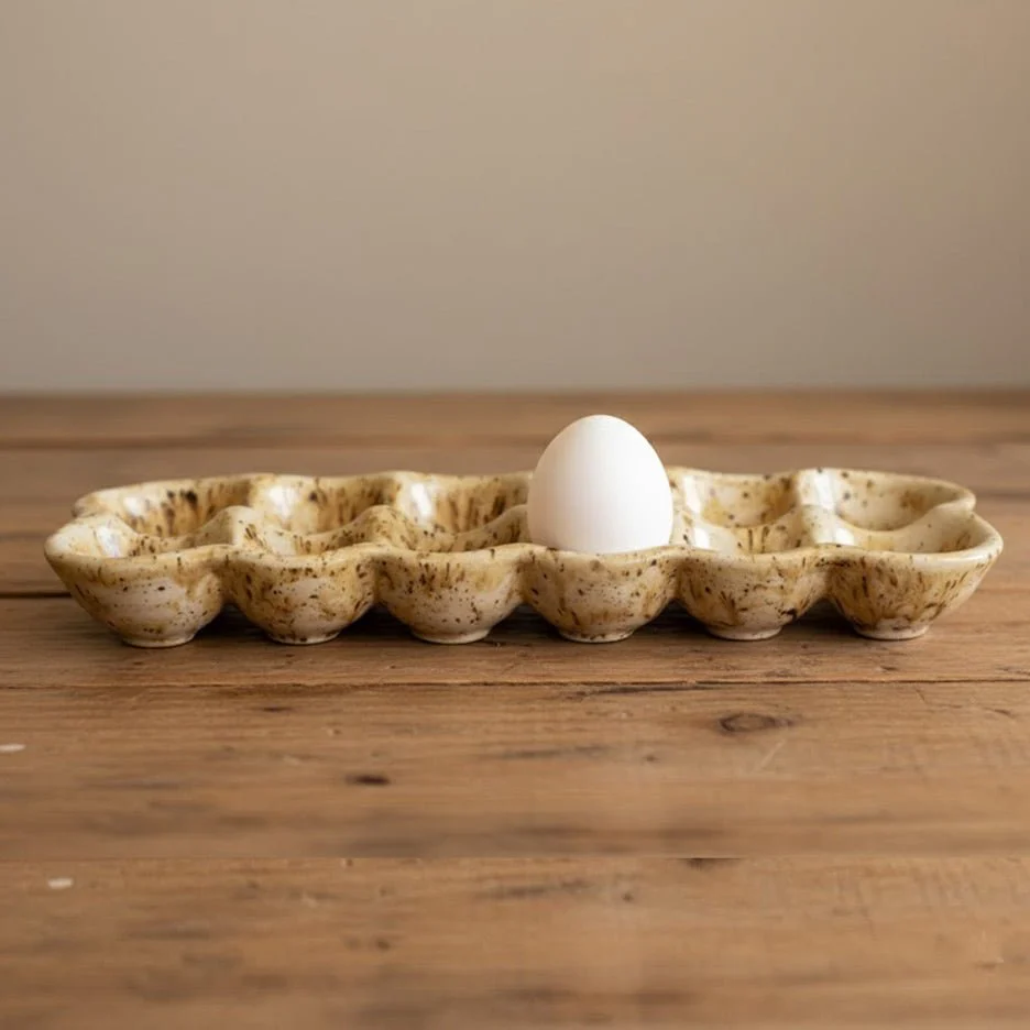 Ceramic Egg Carton: Premium Kitchen Counter Egg Storage - Image 2