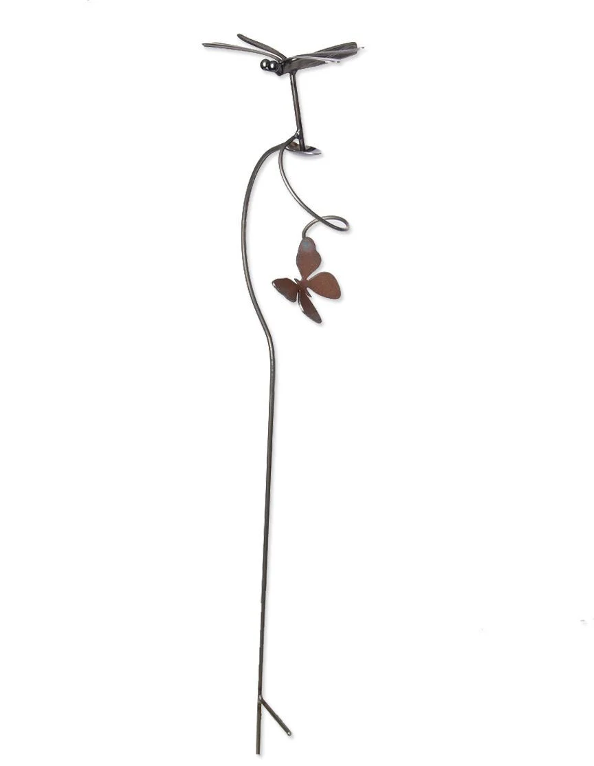 Dragonfly Kinetic recycled Silverware Garden Art - Image 3