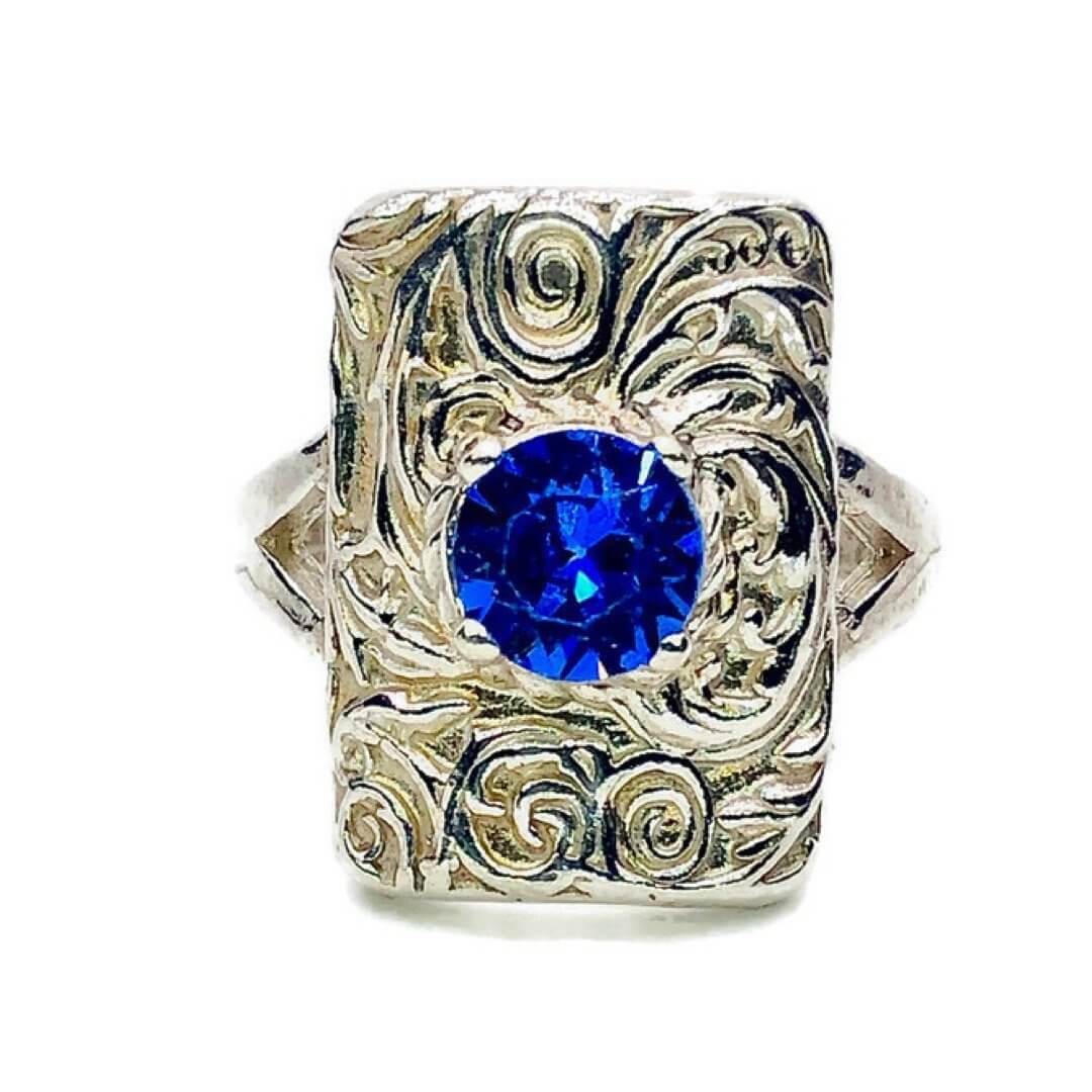 Etta Crystal Sterling Silver Ring - Image 3