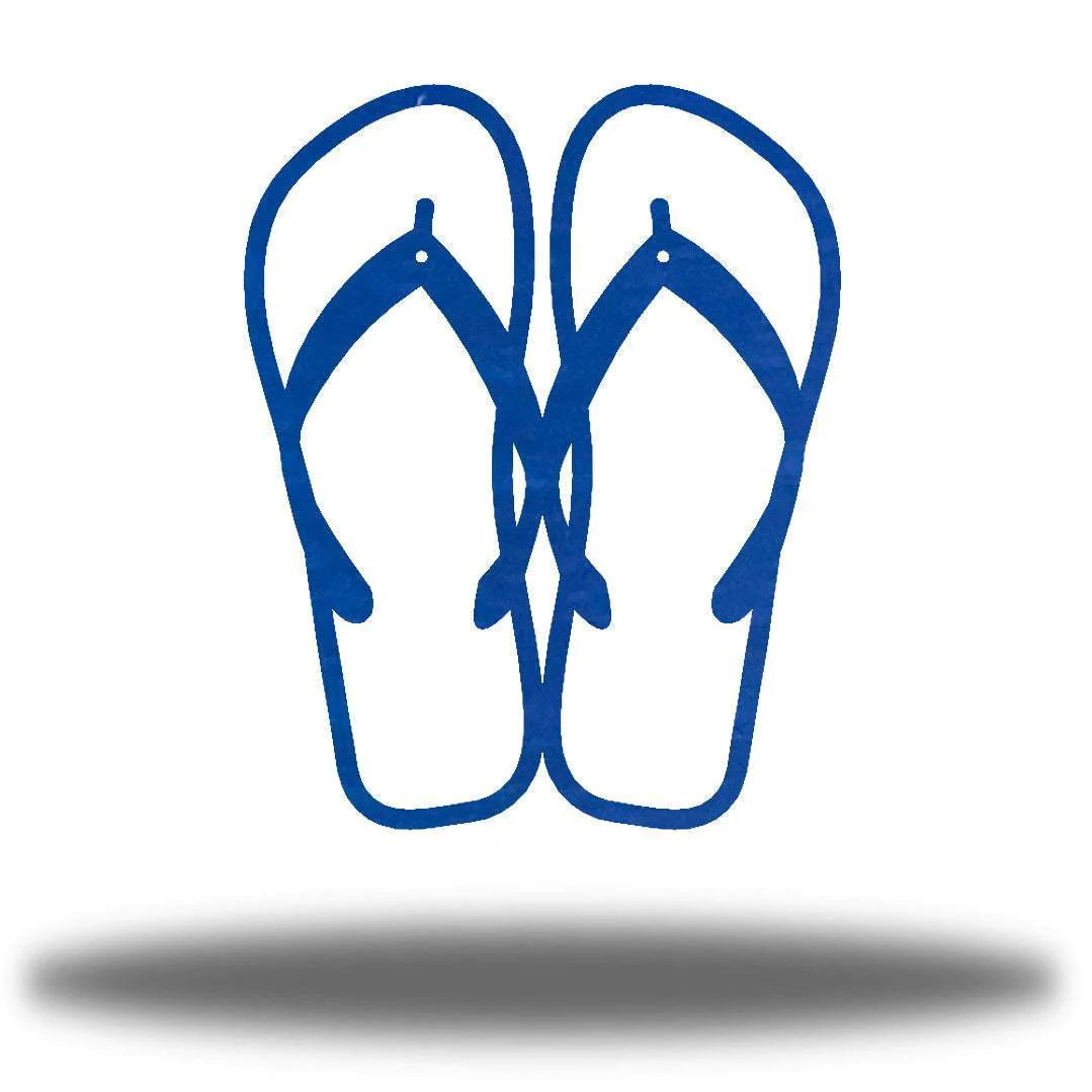 Flip Flops Metal Wall Art Indoor Outdoor Steel Decor - Image 5