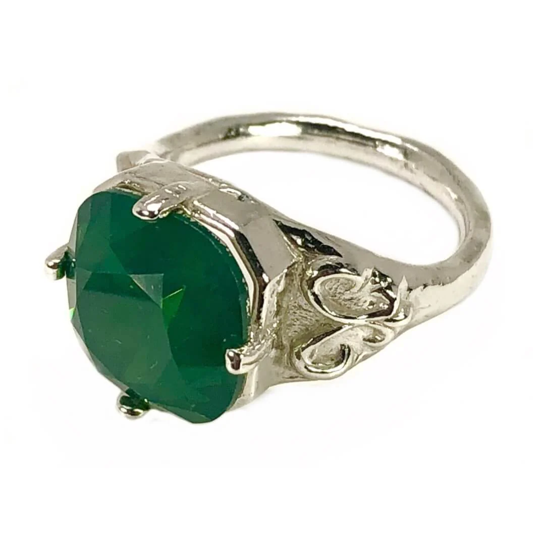 Heirloom Ring Sterling Silver, European Crystal - Image 9