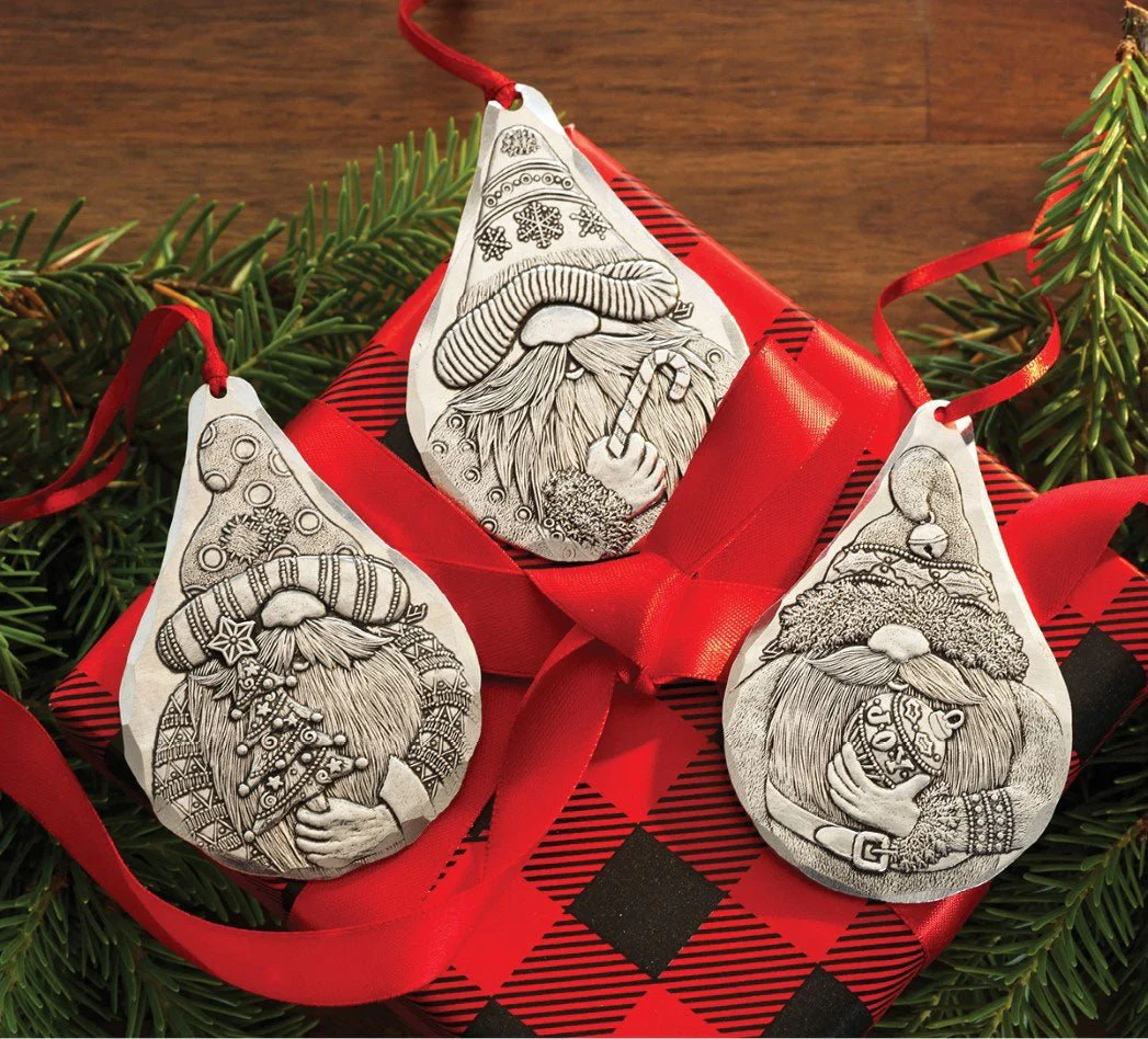 Holiday Gnome 3-Piece Ornament Set - Image 2