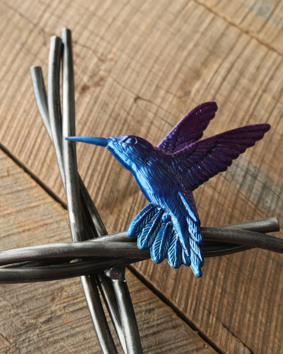 Hummingbird and Vine Cross Handcrafted - Image 4