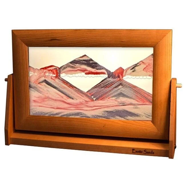 Moving Sand Picture Lg Red Volcanic in Cherry – Exotic Sands - Image 3
