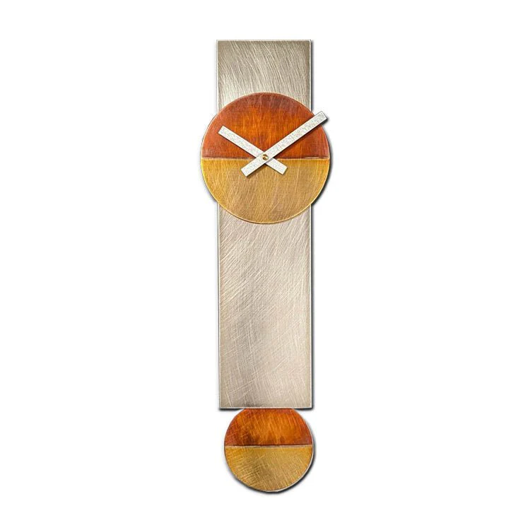 Narrow Pendulum Clock by Leonie Lacouette - Image 4