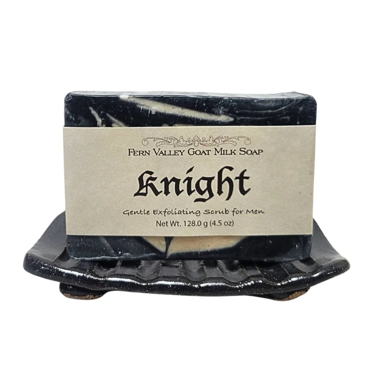 Exfoliating Goat Milk Soap for Men | Knight Charcoal Bar - Image 3