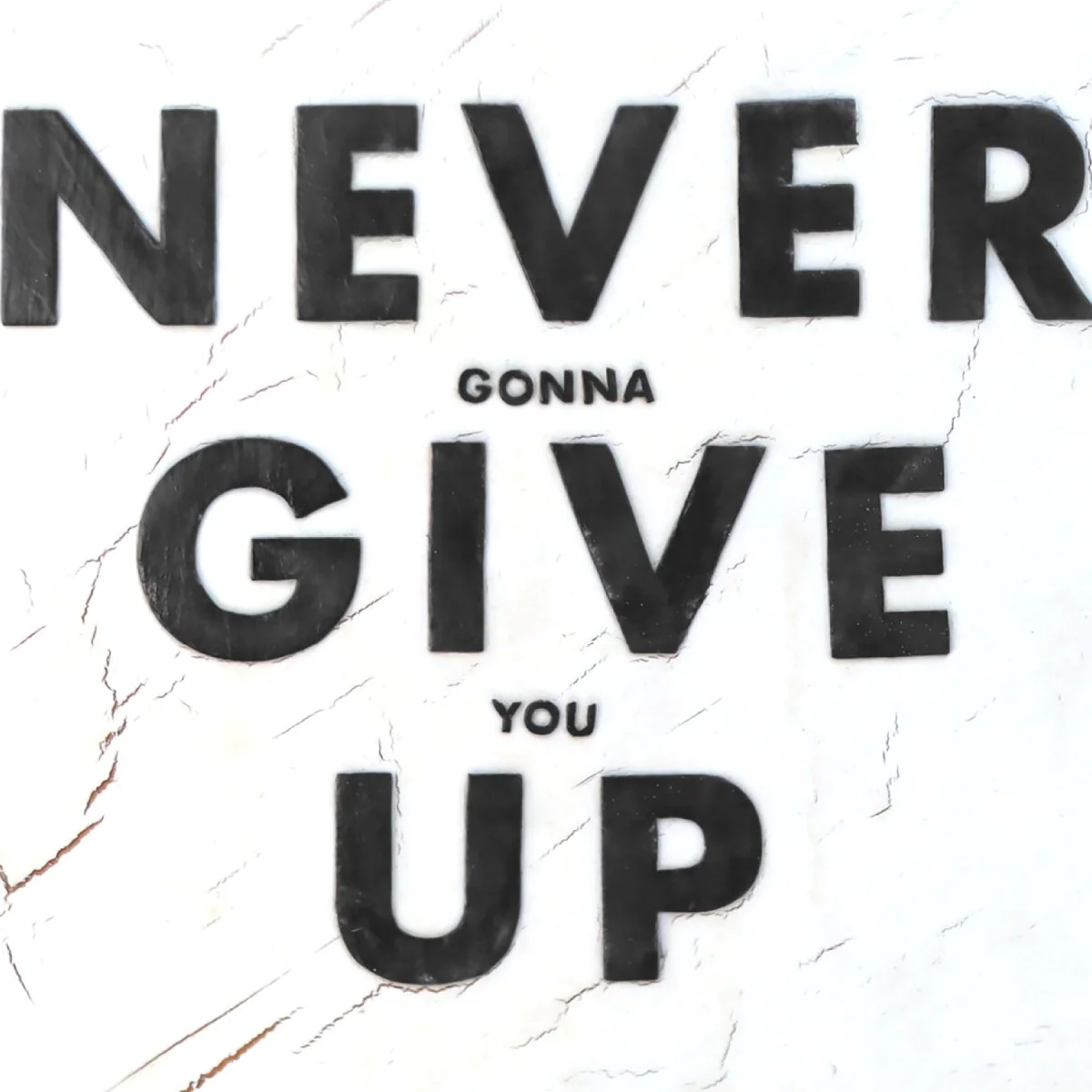 Never Give Up Art Print - Image 3