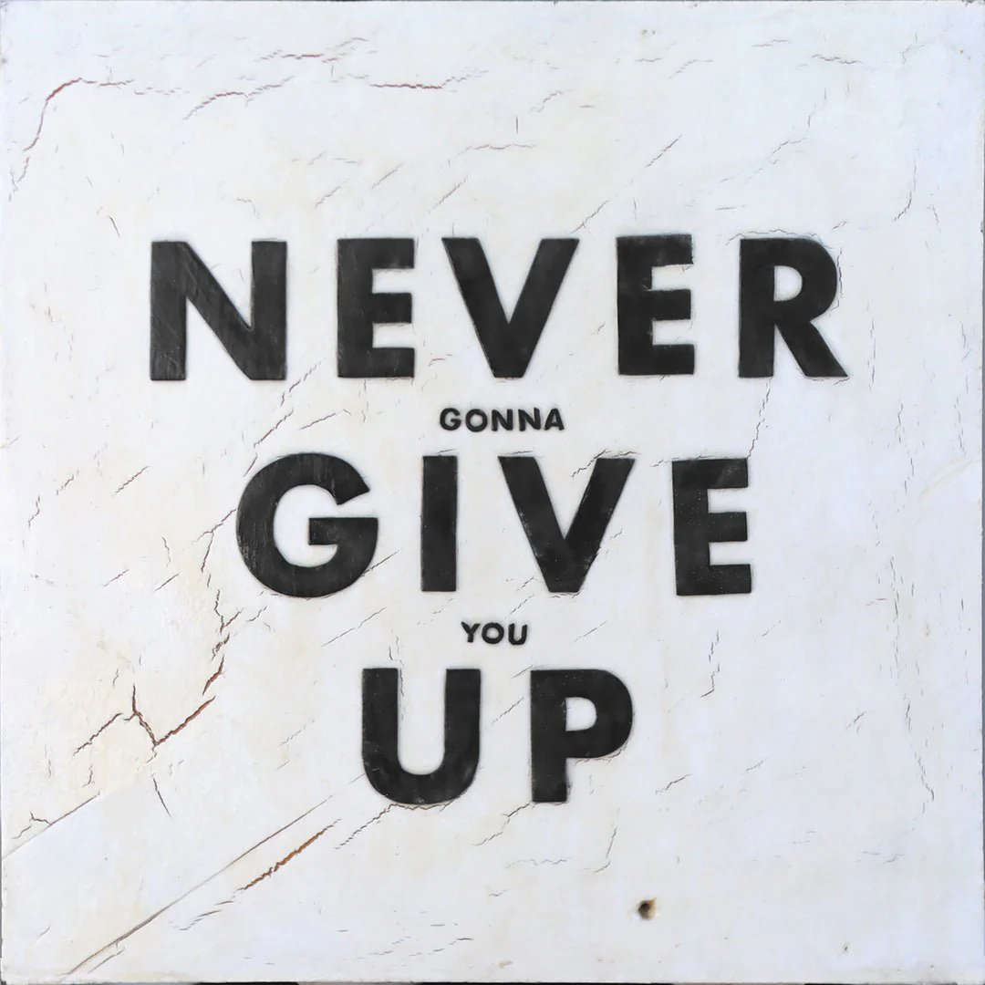 Never Give Up Art Print - Image 5