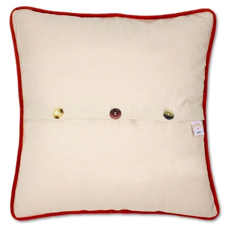 North Pole City Hand-Embroidered Pillow by Catstudio - Image 5