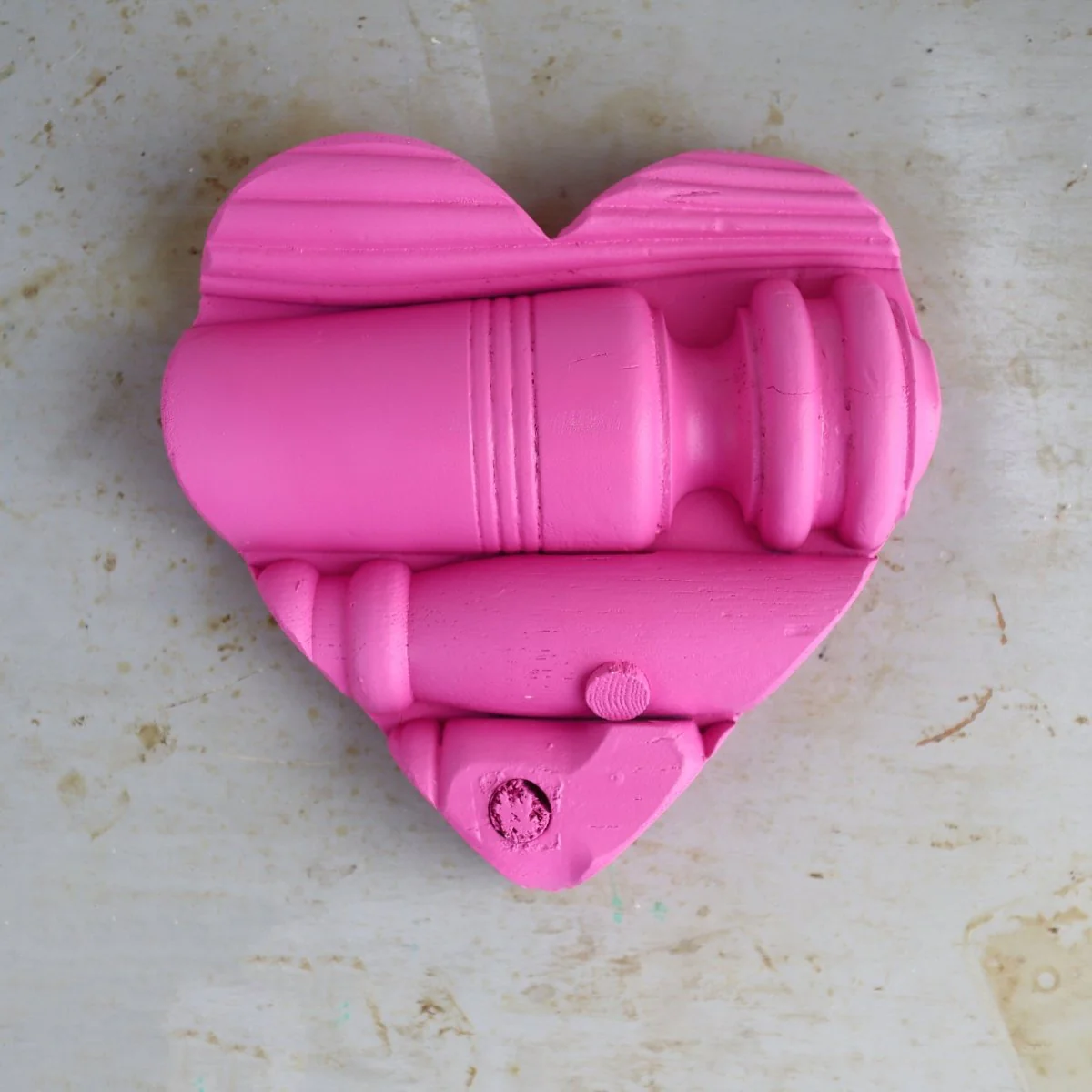 Reclaimed Piano Spindle Hearts - Image 12