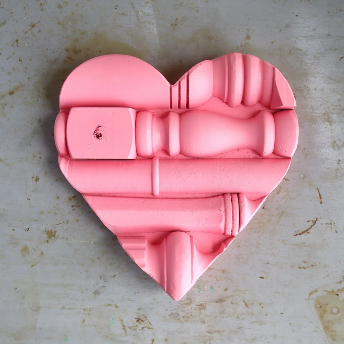 Reclaimed Piano Spindle Hearts - Image 16