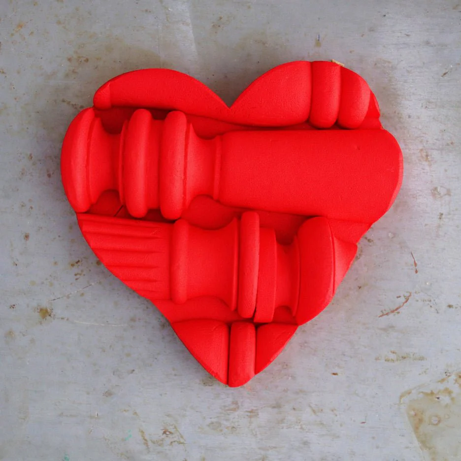 Reclaimed Piano Spindle Hearts - Image 17