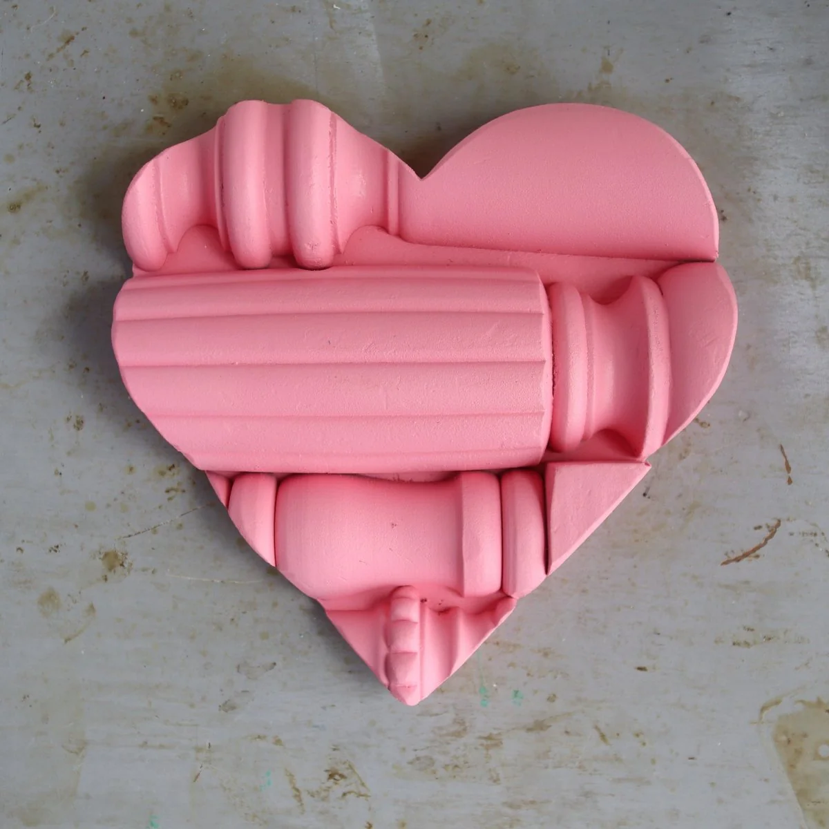 Reclaimed Piano Spindle Hearts - Image 3